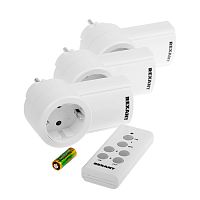 Радиоуправляемая розетка c пультом RX-003 (один пульт, три розетки) | код 10-6030 | REXANT