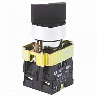 Переключатель NP2-BD41, 2 положения с возвратом, 1НО IP40 (R)(CHINT) | код 573979 | CHINT