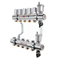 Коллекторная группа в сборе, 1"х4 вых. Евроконус 3/4" | код. VTc.594.EMNX.0604 | VALTEC