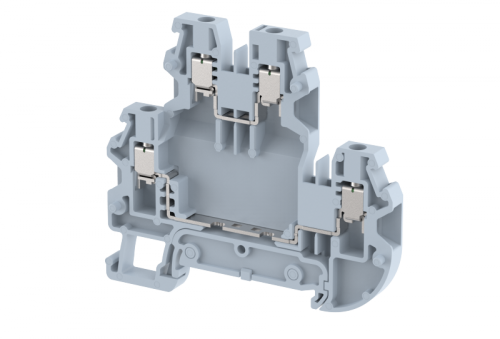 Клемма проходная винтовая 2,5 мм2, трехуровневая, на 6 подключения, зеленая TQ2.5-3T-GREEN | код 1202030003 | Elmex Клемма проходная винтовая 2,5 мм2, трехуровневая, на 6 подключения, зеленая TQ2.5-3T-GREEN | код 1202030003 | Elmex