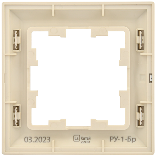 BRITE Рамка 1-мест. РУ-1-Бр беж./шамп. IEK | код BR-M12-12-3-K10 | IEK фото 4