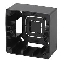 Коробка накладного монтажа 1 пост, Эра12, чёрный (20/200/1200) 12-6101-06 | код Б0043165 | ЭРА