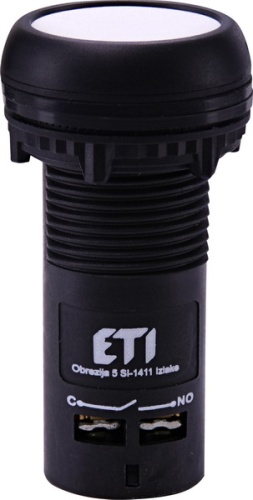 Кнопка монобл. утопл. ECF-11-W (1NO+1NC, белая) | код 004771475 | ETI Кнопка монобл. утопл. ECF-11-W (1NO+1NC, белая) | код 004771475 | ETI