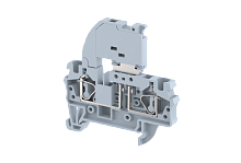 Клемма проходная пружинная 4 мм2 под предохранитель, со светодиодом, на 2 подключения, красная SQF4AD110V-RED | код 2103291102 | Elmex