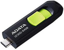 Флеш Диск A-Data 64GB Type-C UC300 ACHO-UC300-64G-RBK/GN USB3.2 черный/зеленый | код 1907879 | A-DATA