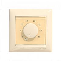 Термостат механический Th-HF-V-B 16А 3.6кВт для теплых полов датчик пола с возможн. установкой в рамку Legrand Valena беж.