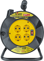 Удлинитель на катушке 4х40м с заземл. 93 912 NPE-R-04-40-E-3х1.5 | код 93912 | NAVIGATOR