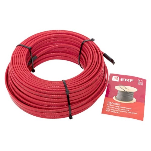 Саморегулирующийся нагревательный кабель ESU-75F (75 Вт/м) 50 м, фторопласт | код ESU-75F-50 | EKF фото 4
