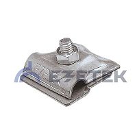 Держатель проводника круглого 6-10 мм для фальца 0.7-3 мм, оцинкованная сталь | код 91092 | ЕЗЕТЕК