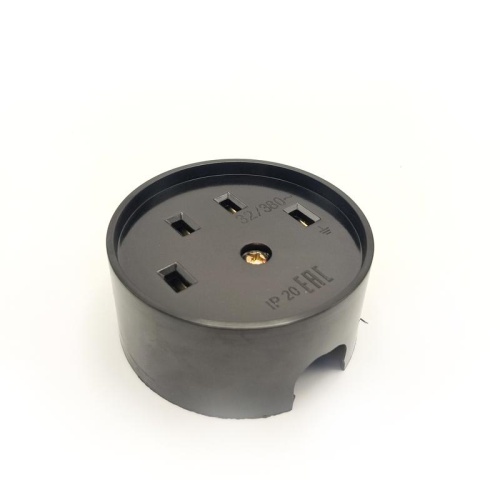 Разъем РШ-ВШ ОП 32А 380В 3Р+РЕ кругл. черн. | код TKL-OVOP-3Р+РЕ-C05 | TOKOV ELECTRIC Разъем РШ-ВШ ОП 32А 380В 3Р+РЕ кругл. черн. | код TKL-OVOP-3Р+РЕ-C05 | TOKOV ELECTRIC