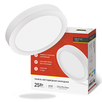 Панель светодиодная накладная круглая NRLP-VC 25Вт 230В 4000К 2000лм 205мм белая IP40 IN HOME | код 4690612038759 | IN HOME