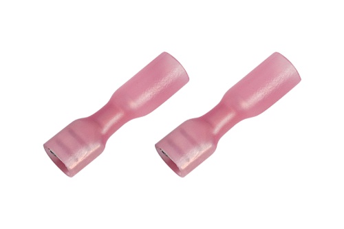 Клемма плоская полностью изолированная термоусаживаемая РПи-м-т 1.5-(6.3)/РпИм-т 1,25-7-0,8 гнездо 6.6 мм 0.5-1.5 мм кв красный REXANT | код 08-0614 | REXANT