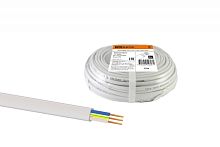 Шнур ШВВП 3х0.5 ГОСТ (бухта 10м) белый | код SQ0120-0017 | РЭМЗ ТМ