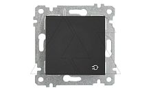 Rita - Розетка 2P+E, с крышкой, защ. шторки, черный мат | код 2200-611-0284 | Mutlusan