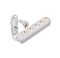 Удлинитель 5х2м с заземл. 16А IP20 ПВС 3х1.5 защ. шторки Makel N5210034