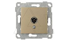 Rita - Розетка TV, оконечная, золото доре | код 2200-171-0185 | Mutlusan