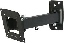 Кронштейн для телевизора Kromax OPTIMA-103 черный 10-28 макс.25кг настенный поворотно-выдвижной и наклонный | код 1034267 | KROMAX