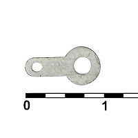 Клемма-лепесток одностороняя RUICHI 1-1-2.2-10, 2.2х10х5 мм, луженая медь | код 80321 | Ruichi