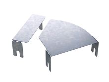 Крышка д/угла гор.изм.CPO 0-45°осн.600, горячеоцинкованный | код 38016HDZ | DKC