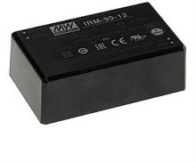 Источник питания AC-DC, 90.2Вт, вход 80…305В AC, 47…63Гц / 113…431В DC, выход 48В/1880мА, КПД 93%, изоляция 4000В AC, в корпусе 87х52х29.5мм, -30…+80С | код IRM-90-48 | MeanWell