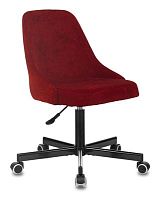 Кресло Бюрократ CH-340M бордовый Velvet 09 крестов. металл | код 1398205 | БЮРОКРАТ