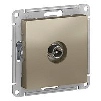 Розетка TV ATLASDESIGN, проходная, шампань | код. ATN000592 | Schneider Electric