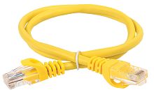 ITK Коммутационный шнур (патч-корд) кат.5E UTP LSZH 7м желтый | код PC05-C5EUL-7M | IEK