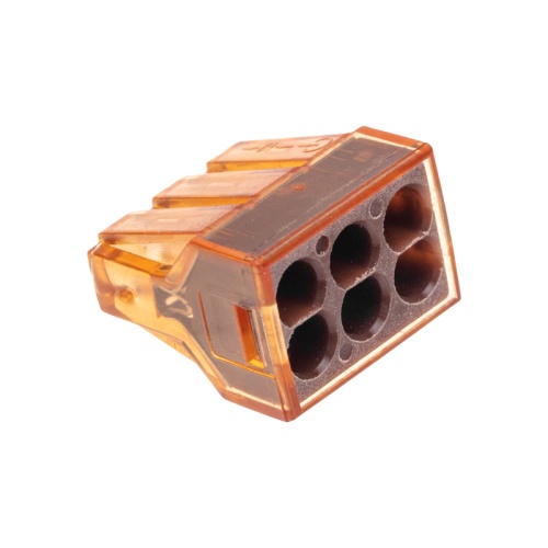 Экспресс-клемма СМК 773-606 с пастой, 6-проводная 0,75-4 мм? (50 шт/уп) REXANT | код 07-5276 | REXANT Экспресс-клемма СМК 773-606 с пастой, 6-проводная 0,75-4 мм? (50 шт/уп) REXANT | код 07-5276 | REXANT