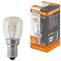 Лампа накаливания РН(ПШ)-230-15, 15 Вт, 230 В, Е14, к/коробка TDM | код SQ0332-0140 | TDM