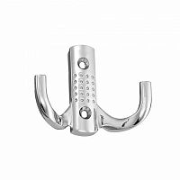 Крючок с перф. , 2-х рожковый, хром (1 шт) - пакет Tech-Krep | код 129909 | Tech-KREP