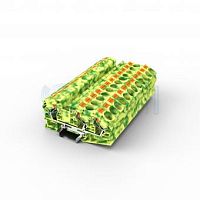 Клемма push-in проходная 3 контакта 16 мм2, заземляющая | код TPI16TWE | ПРОВЕНТО