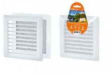 Решетка разъемная с москитной сеткой, прямые жалюзи, 203х203 TDM | код SQ1807-0020 | TDM