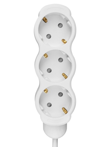 Удлинитель бытовой Люкс 3 гнезда, 5 м, с/з, с з/ш, ПВС 3х0,75 мм2, 10 А, 250 В, 2400 Вт TDM | код SQ1303-4018 | TDM