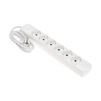 Удлинитель PREMIUM 6 гнезд, 1,5м, 3х1,5мм?, с/з, белый REXANT | код 13-4112 | REXANT