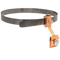 Держатель для труб универсальный D=(0-200)мм Cu и полоса нерж. cталь EKF PROxima | код lp-33220-cu | EKF