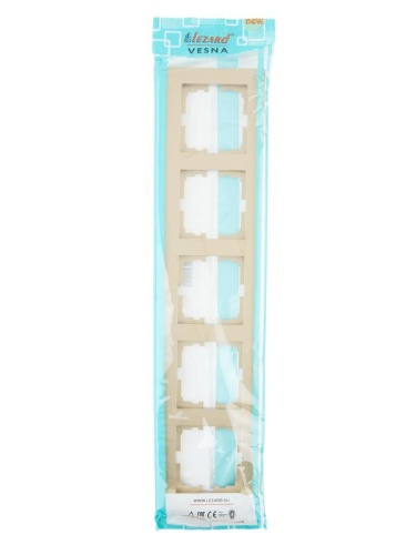 VESNA Рамка 5-ая горизонтальная б/вст золото | код 742-3600-150 | LEZARD фото 5