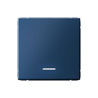 Выключатель 1-кл. ArtGallery (сх. 1а) 10AX с подсветкой механизм аквамарин | код GAL001113 | Systeme Electric