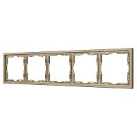 Рамка пластиковая FRM-NOBE-SFPL-5-GD Arlight 054229