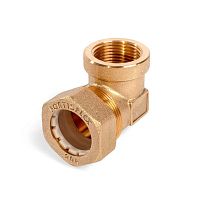 Муфта соединительная FFC(90) 15 угловые для гофрированного рукава из нержавеющей стали (Fortisflex) | код 86643 | Fortisflex