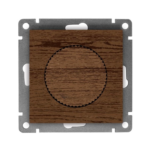 Светорегулятор (Диммер) UNIVersal серия Афина, с/у, 3А, 220В, 500Вт, венге (еврослот), механизм | код A0101-V | Universal