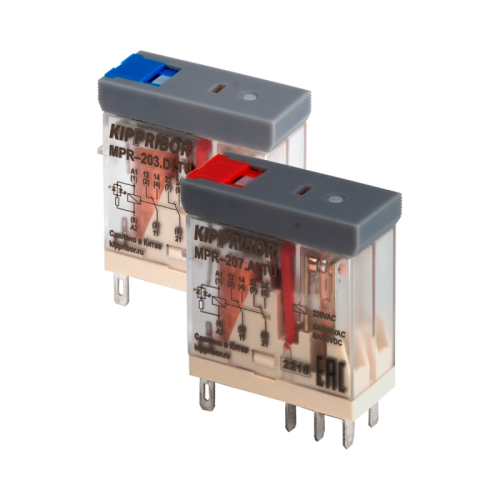 Реле промежуточное MPR-203.DLTU, 8A, 24VDC | код 127847 | KIPPRIBOR Реле промежуточное MPR-203.DLTU, 8A, 24VDC | код 127847 | KIPPRIBOR