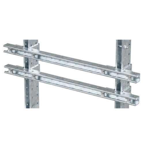 Комплект монтажных профилей на раму для крепления 4 оболочек винтами din 84 M6X40 16 шт. , горячеоцинкованный, длина 1000 мм | код EX-E4FPR10 | DKC