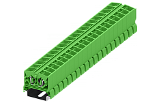 254386 Клемма TB 2-2 проходная на DIN-рейку SP35, фронт.подключение, сеч. 2.5мм2, зел., шт | код 254386 | SUPU