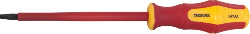 SDLI817 Отвертка стержневая диэлектрическая шлицевая VDE 1000V, SL8x175 мм | код SDLI817 | Thorvik