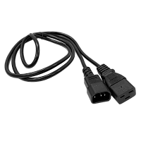 Шнур питания C19-C14, 220В, 10А, черный, 1.8 метра | код LAN-PP19/14-1.8-BK | LANMASTER