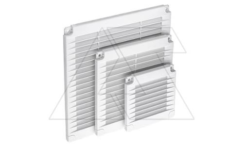 Решетка вентиляционная с заглушками квадратная 100х100мм, отверстие 70x70мм, пластик, белый | код 02-313 | airRoxy