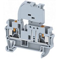 Клемма проходная PUSH-IN 4 мм2, под предохранитель, на 2 подключения, желтая PQF4-YELLOW | код 3103260004 | Elmex