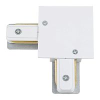 Соединитель UBX-Q123 R21 WHITE 1 POLYBAG для шинопроводов типа R, L-образный Однофазный Белый | код UL-00007381 | Uniel