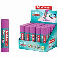 Клей-карандаш ERICH KRAUSE Magic. 15 г. обесцвечивающийся после высыхания. 4446 | код 222287 | ERICH KRAUSE