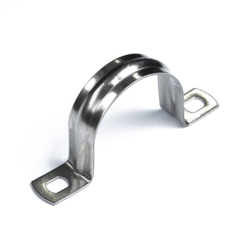 Скоба металлическая двухлапковая СМД(INOX) d31-32 мм (10шт/200шт уп/кор) Промрукав | код PR08.13281 | ПРОМРУКАВ